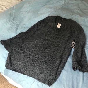 Express grey/black soft sweater